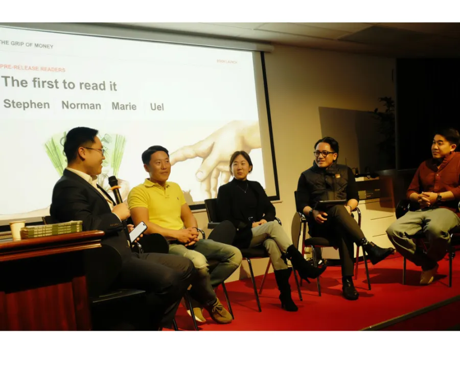 Pre-release readers panel at The Grip of Money book launch